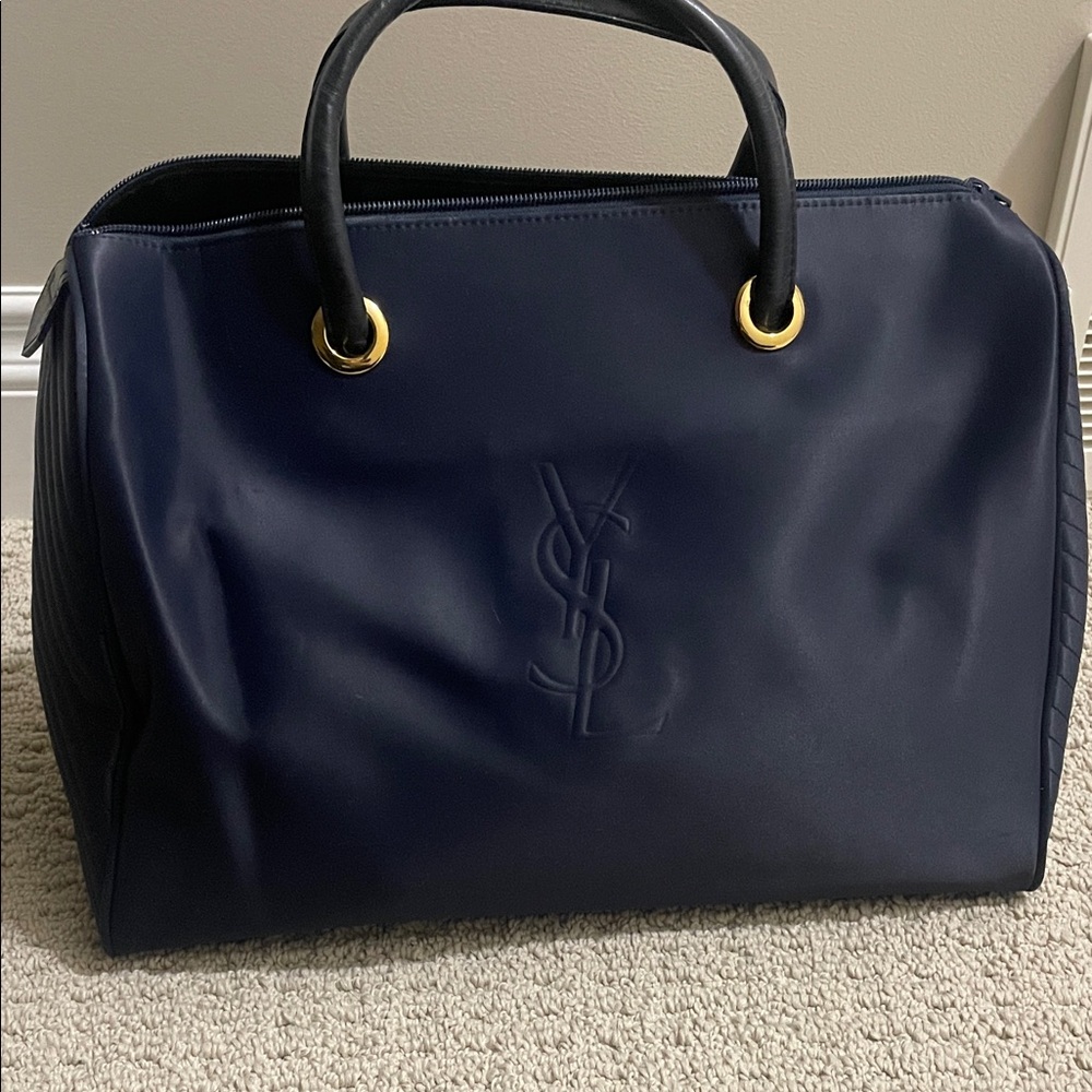 YSL Navy Blue Handbag